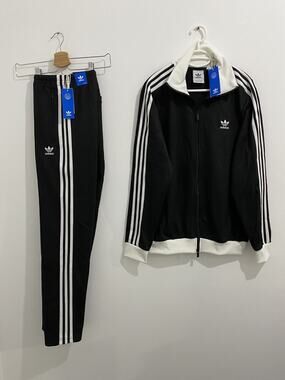 Adidas Originals Classics Beckenbauer Tracksuit Black White Size L